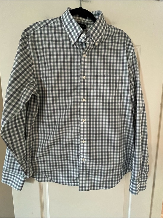 J. Crew Other - J.Crew Men's Designer Checked Button-Down Shirt Size Large Slim